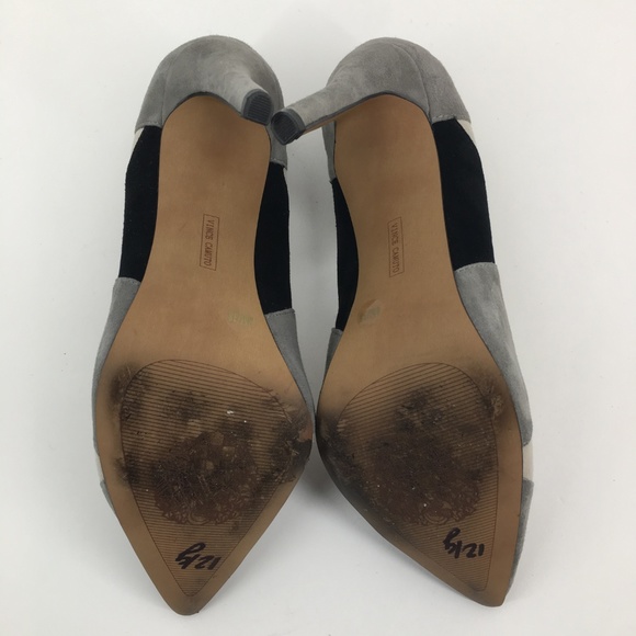 VINCE CAMUTO Gray Color Block Suede Pump Size 8 - Picture 5 of 8